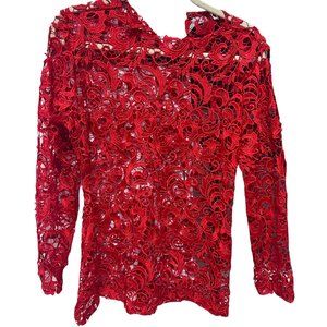 Red Lace Top